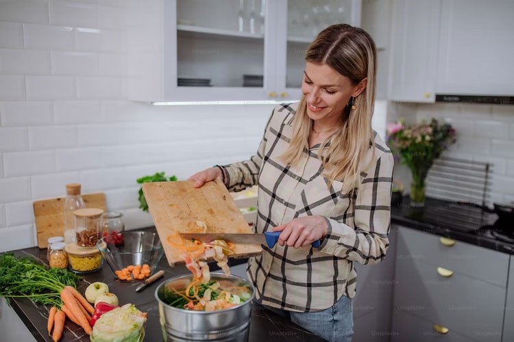 A-woman-using-stored-leftovers-for-dinner.jpg