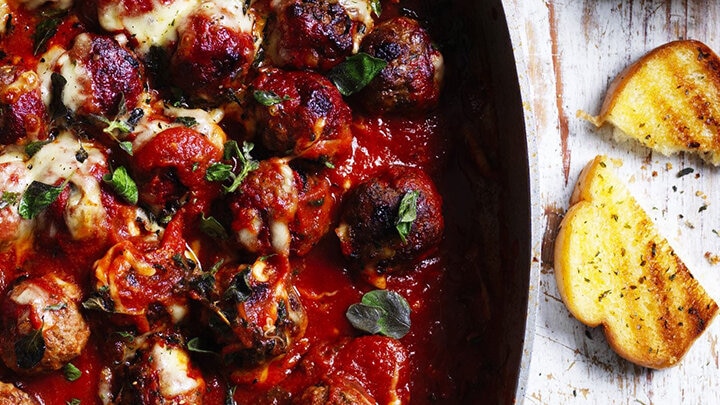 Spiced Lamb Meatball Bake