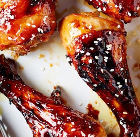 Sticky Chicken Drumsticks With Asian Slaw Recipe