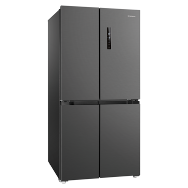 496L Quad Door Fridge - matte charcoal black