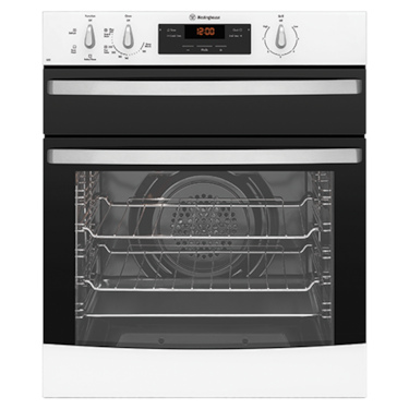 White fan forced oven separate grill