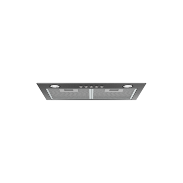 50cm integrated rangehood, dark stainless steel