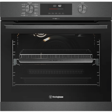 60cm multi-function 10 pyrolytic oven with AirFry, dark stainless steel