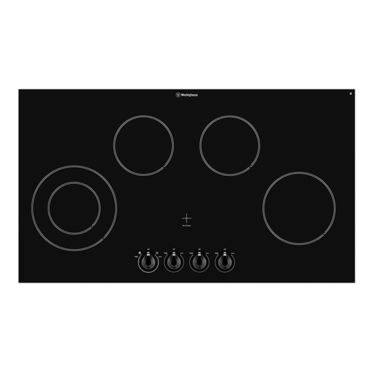 90cm 4 zone electric ceramic cooktop