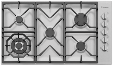 90cm 5 burner stainless steel gas cooktop