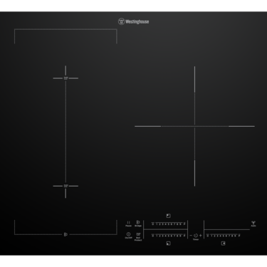 60cm 3 zone induction cooktop with BoilProtect