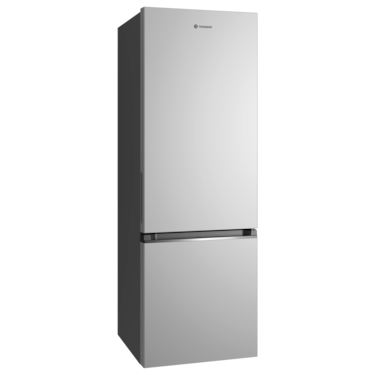 335L bottom freezer fridge - Arctic steel