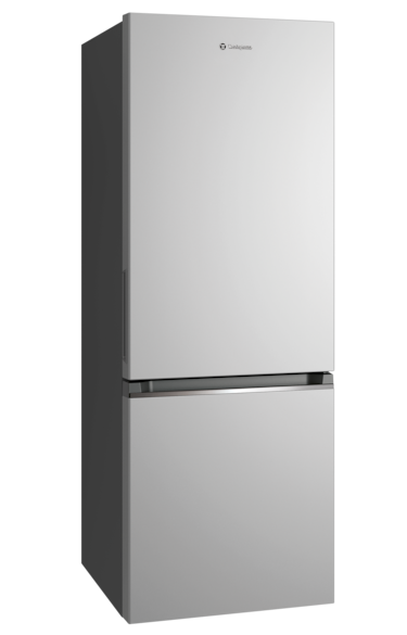 308L bottom freezer fridge - Arctic steel