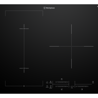 60cm 3 zone induction cooktop with BoilProtect