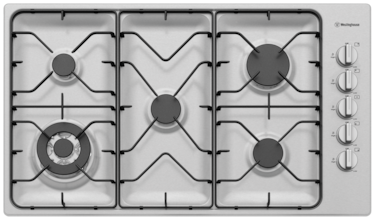 90cm 5 burner stainless steel gas cooktop