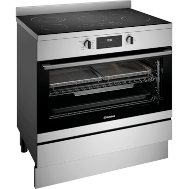 90cm electric freestanding oven with AirFry, stainless steel