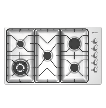 90cm gas cooktop with side controls