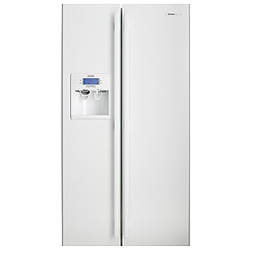 Compact Side by Side Fridge with Ice &amp; Water