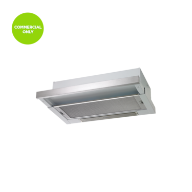 60cm slide-out rangehood, stainless steel