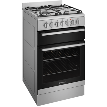 54cm dual fuel upright, stainless steel