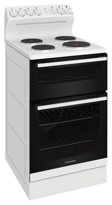 54cm electric freestanding cooker with separate grill, white