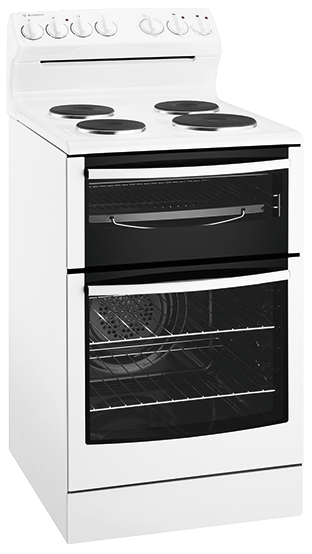 54cm freestanding cooker with solid hob and fan forced oven