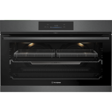 90cm pyrolytic multi-function 17 oven with AirFry, dark stainless steel